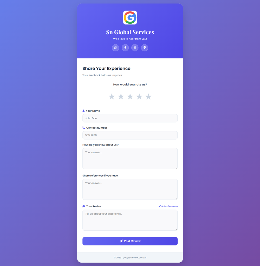 Google review with AI